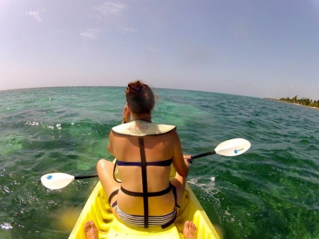 Apreciando la belleza natural del lugar